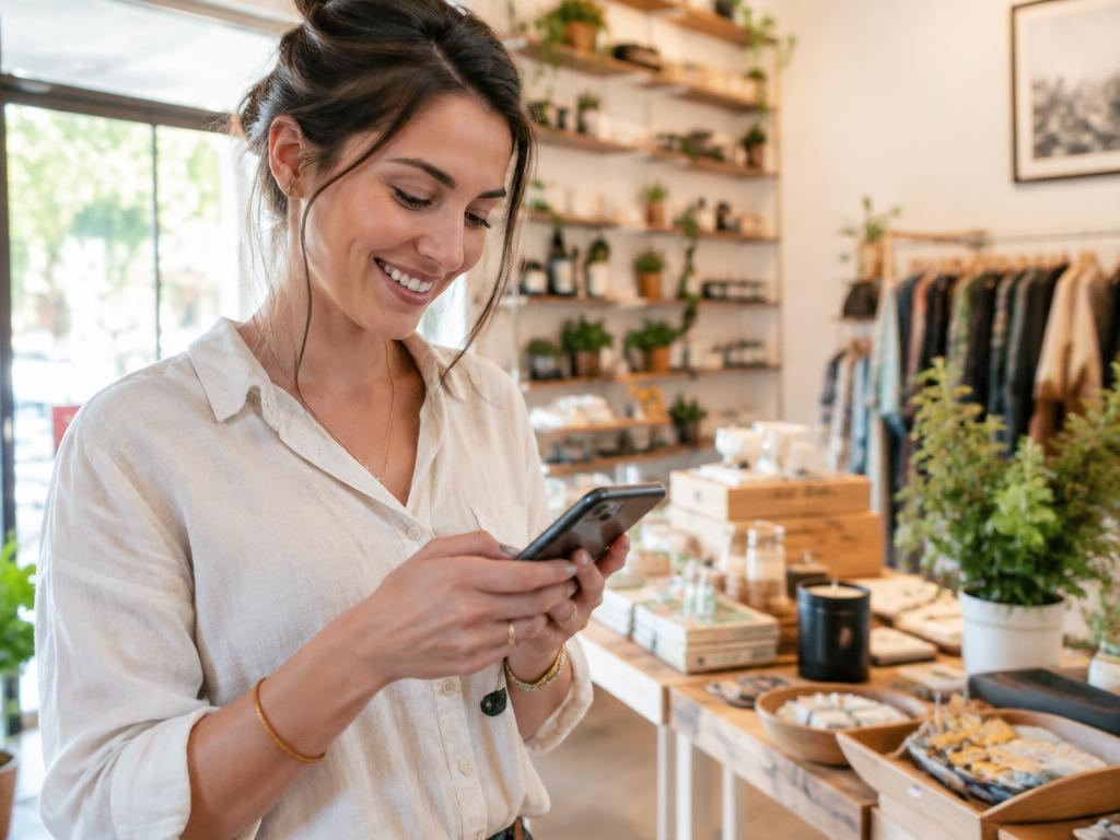 Business owner replying to a new enquiry