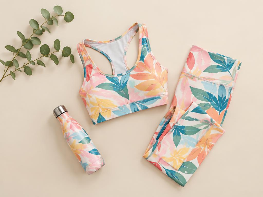 E-commerce activewear product ad creative